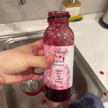 Patlayan Detoks Suyu İle Evde Hasar