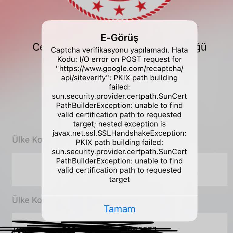 Adalet Bakanlığı E-Görüş Uygulamasında Captcha Sorunu