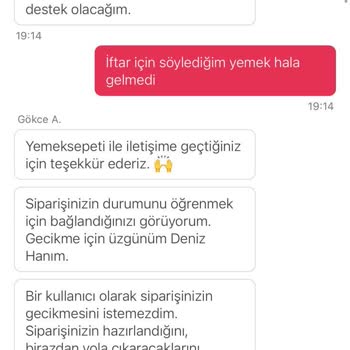 İftar Vakti Sipariş İptali: Çözüm Sunulmayan Mağduriyet