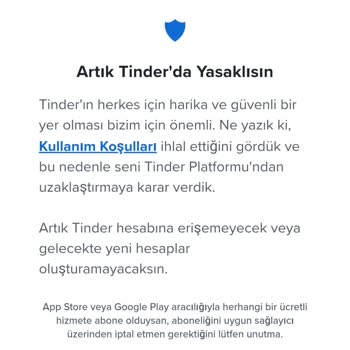 Tinder'da Olmayan Hesabın Yasaklanma Sorunu