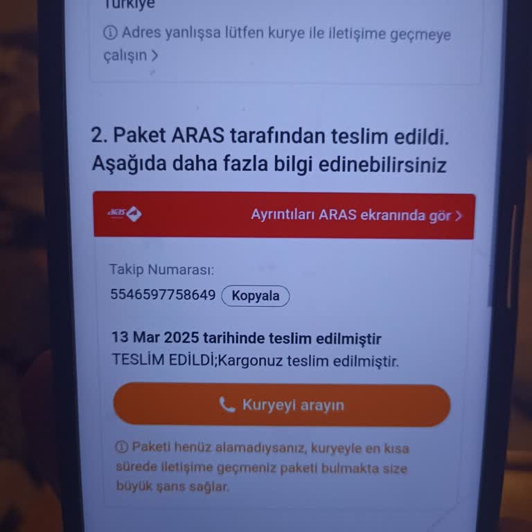 Teslim Edilmemiş Kargo Ve Yanıltıcı Bildirim