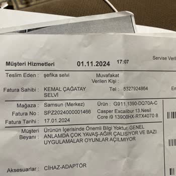 Casper Laptop Arızası Ve Müşteri Hizmetleri Çıkmazı