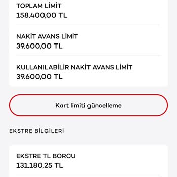 Kullanılmayan Kartta Yanlış Borç Görüntüleme Sorunu