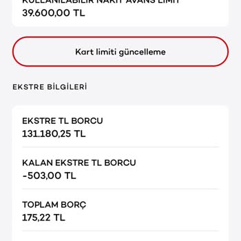 Kullanılmayan Kartta Yanlış Borç Görüntüleme Sorunu