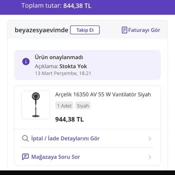 Stokta Yok Diyerek Fiyat Yükselten Satıcı
