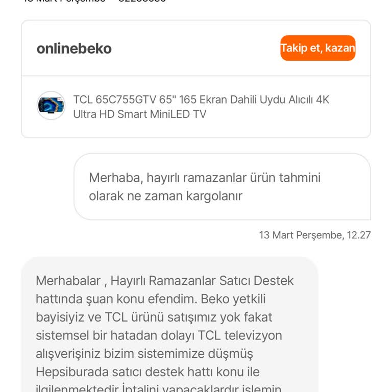 Satılmayan Ürünü Satıp Müşteriyi Mağdur Etmek