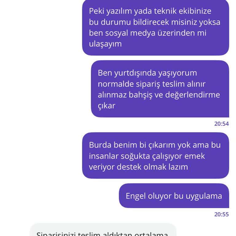 Bahşiş Ekleme Sorunu Ve Müşteri Hizmetleri İlgisizliği