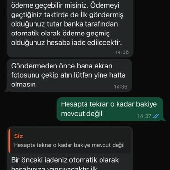 Yanlış Sipariş Açıklamasıyla Mağduriyet