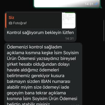 Yanlış Sipariş Açıklamasıyla Mağduriyet