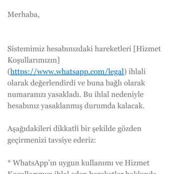 WhatsApp Hesabım Aniden Kapatıldı Ve Destek Almak İmkansız