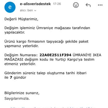 IKEA'dan Gelen Hasarlı Ürünler Ve Değişim Sürecindeki Sorunlar