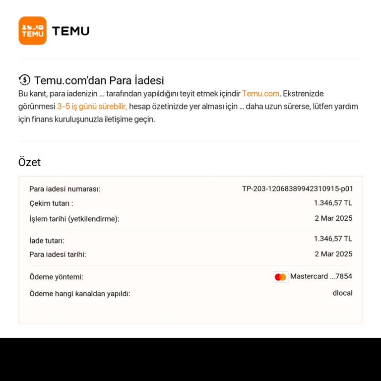 İade Sürecinde Kaybolan Para: Temu Ve Banka Arasında Sıkışan Müşteri