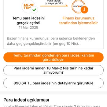 Temu'dan İade Bekleyen Müşteri Sorunu