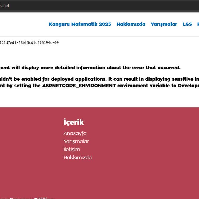Kanguru Fen Sınavı Giriş Belgesi Sorunu