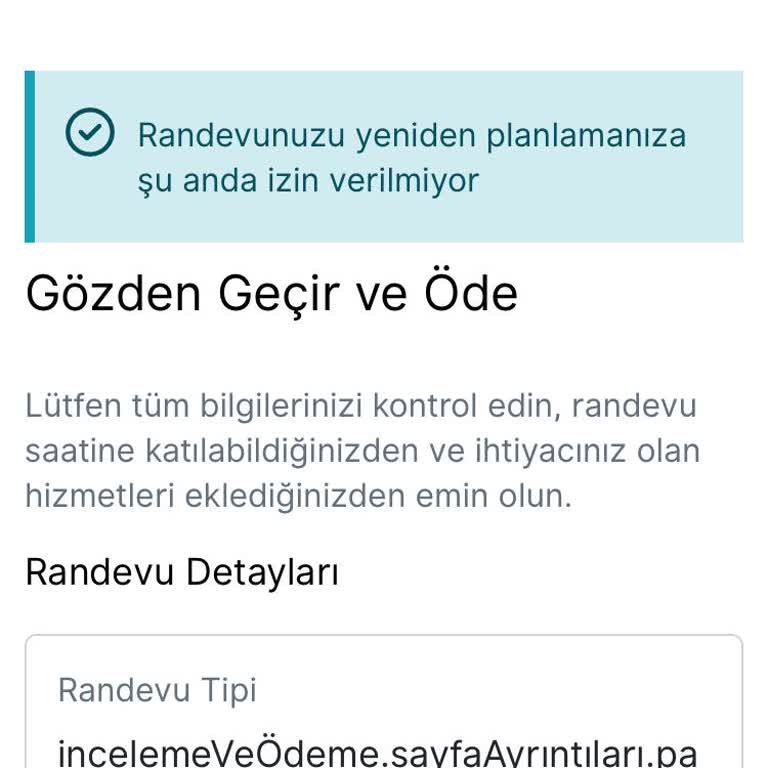 Vize Randevu Değişiminde Sürekli Hata Ve İletişimsizlik
