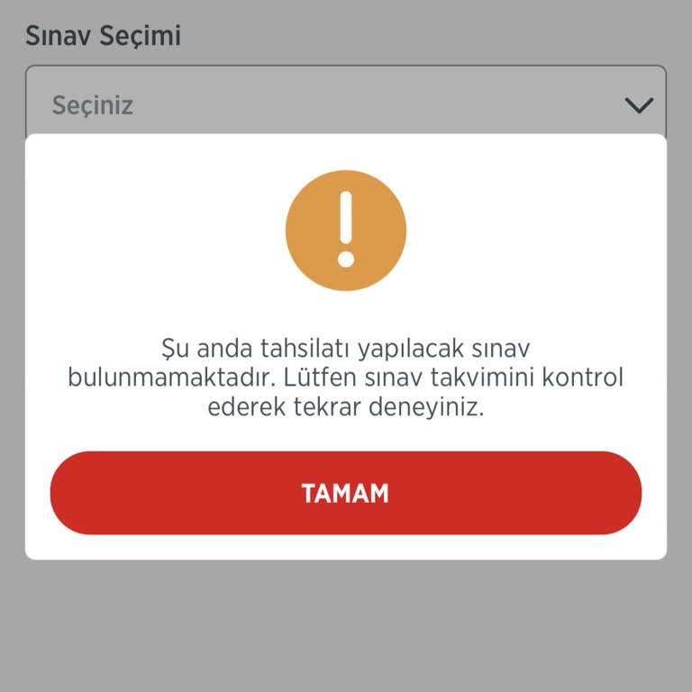 YKS Başvuru Ücreti Ödeme Sorunu