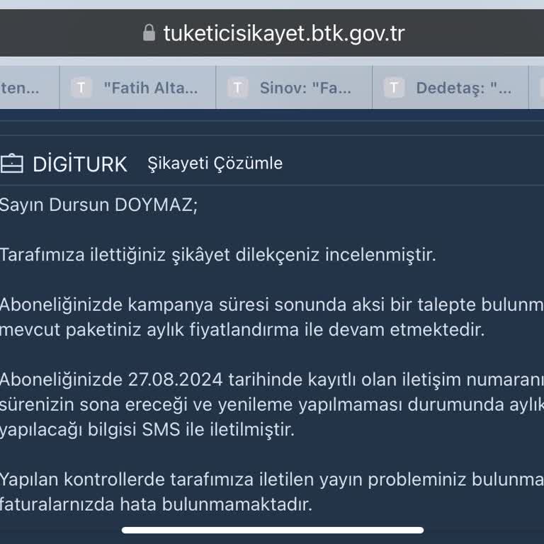 Digiturk Aboneliğinde Kullanılmayan Hizmet İçin Fatura Şoku