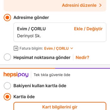 Hepsiburada'da İndirim Kuponu Ve Adres Sorunu