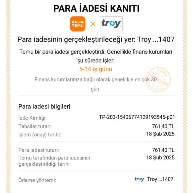 Para İadesi Sorunu Ve Destek Eksikliği