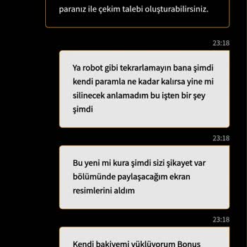 Kazancım Haksız Şekilde Silindi