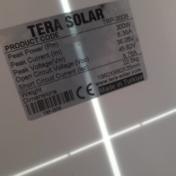 Tera Fotovoltaik Enerji Güneş Paneli Kullanılamaz Durumda!