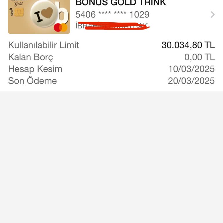 Garanti Bankası'nda Yanlış Kredi Kartı Kaydı Sorunu