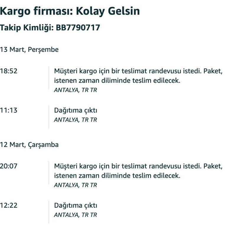 Kargo Teslimat Tarihindeki Sürekli Ertelemeler