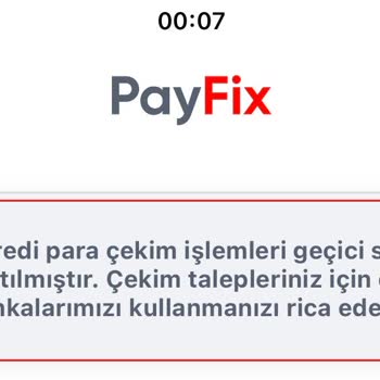 Payfix'te Para Çekme Sorunu: 1 Haftadır Mağdurum