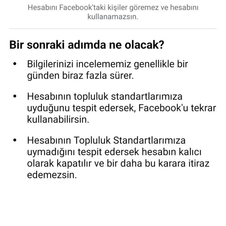 Facebook Hesabım Durduk Yere Kapandı