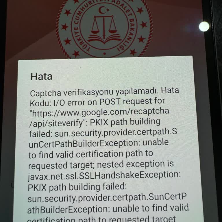 Adalet Bakanlığı Uygulama Yükleme Sorunu: Captcha Hatası Ve Çözüm Arayışı!