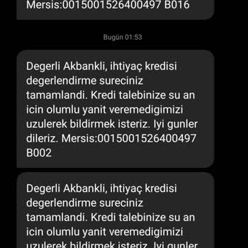 Akbank Mobil Bankacılıkta İzinsiz Kredi Başvurusu