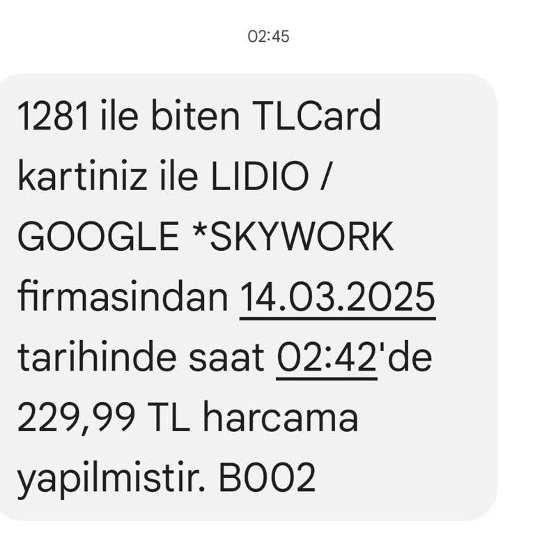 Yetkisiz Kart Çekimi Hakkında Acil Yardım