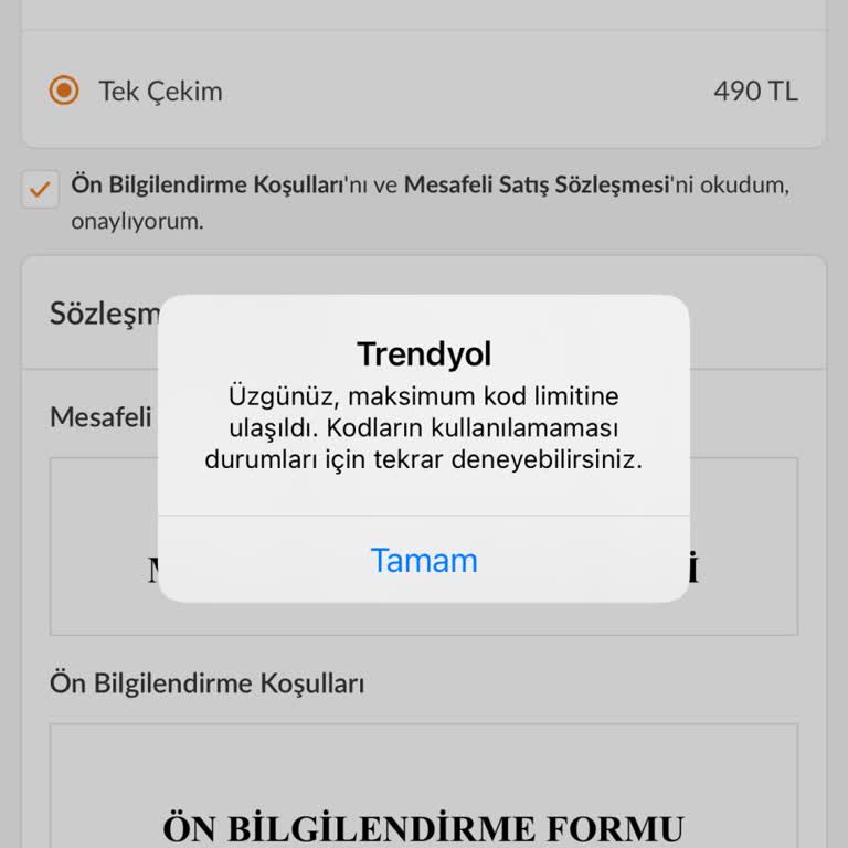 Trendyol Kupon Aktivasyon Sorunu