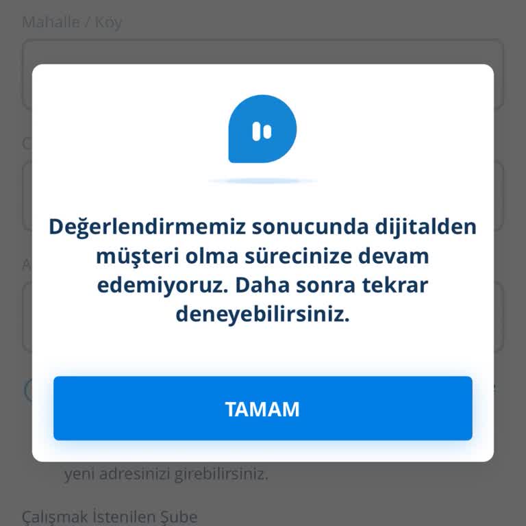 Denizbank Dijital Müşteri Olma Sorunu Ve Çözüm Beklentisi