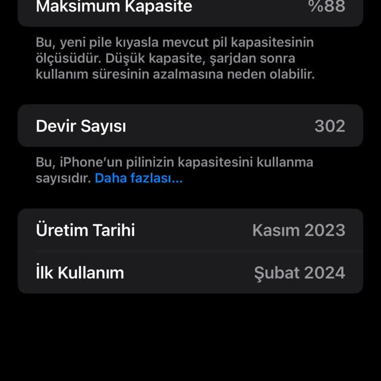 İphone 15 Pro Max Pil Sağlığı Hayal Kırıklığı