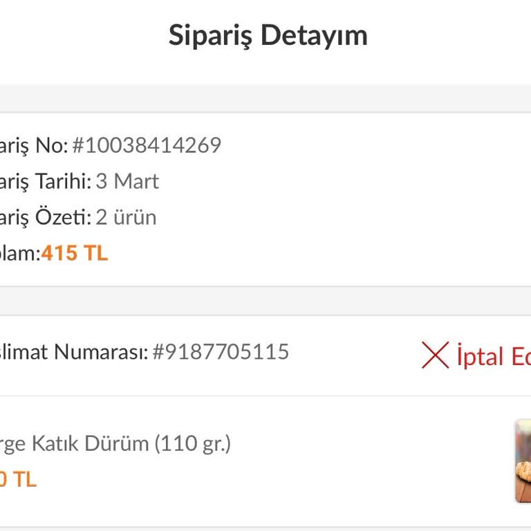 Trendyol Sipariş İptali Ve Geri Ödeme Sorunu