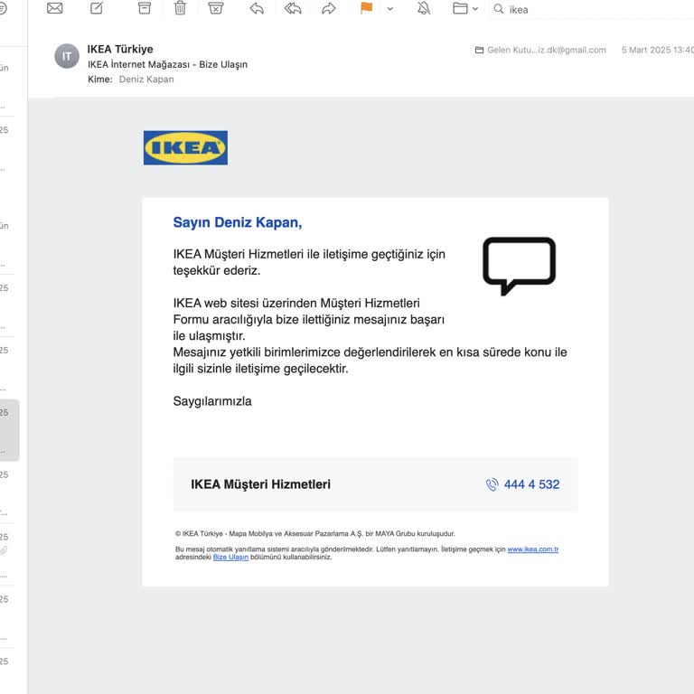 IKEA'dan Eksik Ürün Ve Yetersiz Müşteri Hizmeti