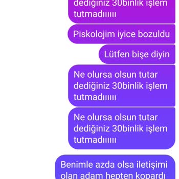 İşlem Tutarı Hakkında Yanıtsız Kalan Müşteri