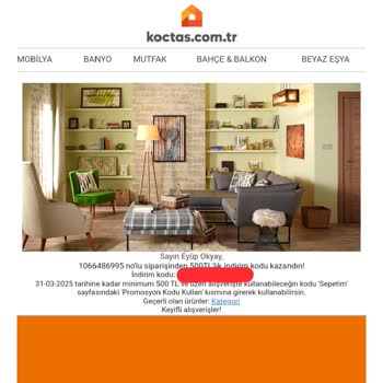 Koçtaş İndirim Kuponu Ve Hatalı Ürün Sorunu