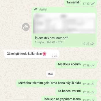 İade Var Dediler, Şimdi İade Almıyorlar