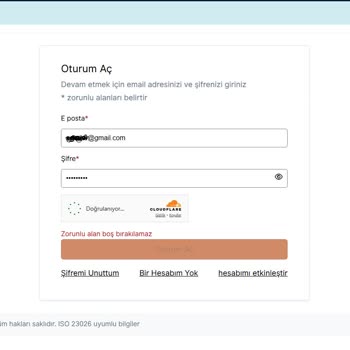 VFS Global'de Zorunlu Alan Uyarısı Sorunu