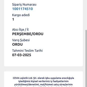 Teslim Edilmeyen Kargo Ve Ulaşılamayan Ordu Şubesi