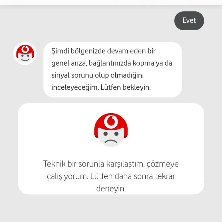 Vodafone Müşteri Hizmetlerine Erişim Sorunu Ve İnternet Arızası
