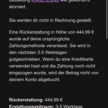 Seit 3 Monate warte ich auf Wayfair Rückerstattung