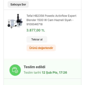 Sürekli Arızalanan Blender Seti Ve Yetersiz Servis Hizmeti