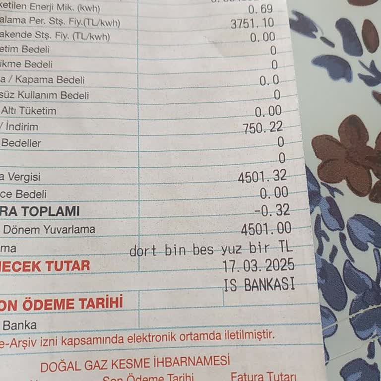 Yüksek Fatura Ve Anlaşılmayan Taksitlendirme