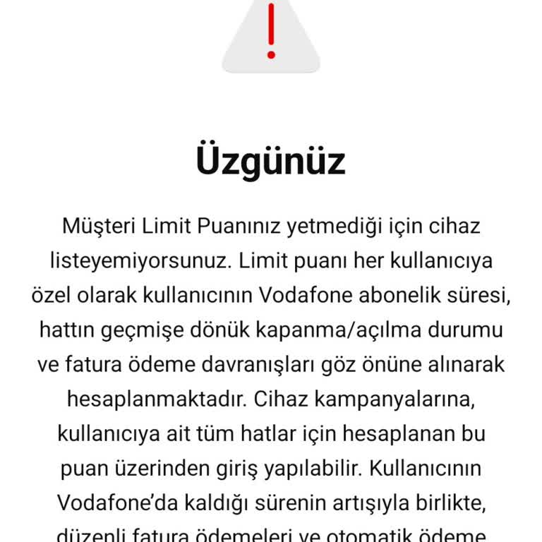 Vodafone İle Yaşanan Puan Sorunu Ve Müşteri Memnuniyetsizliği
