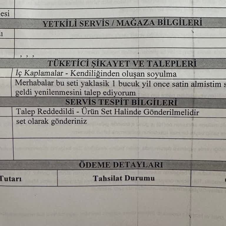 Karaca Ürünlerinde Garanti Sorunu Ve Eksik Gönderim