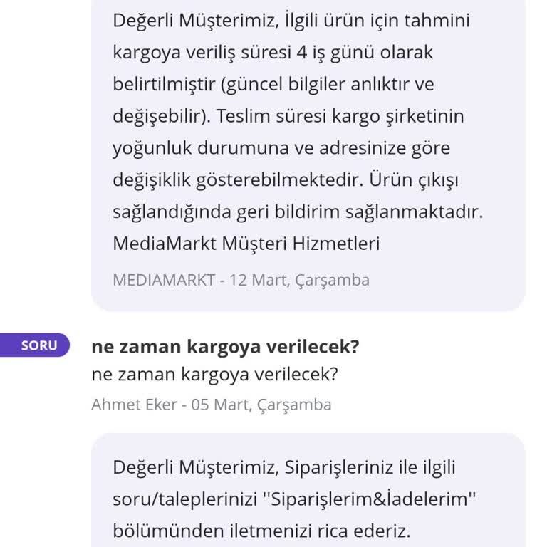 Teslimat Tarihi Sürekli Ertelenen Çamaşır Makinesi