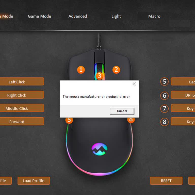Everest Makro Yazılımı Çalışmayan Gaming Mouse Sorunu